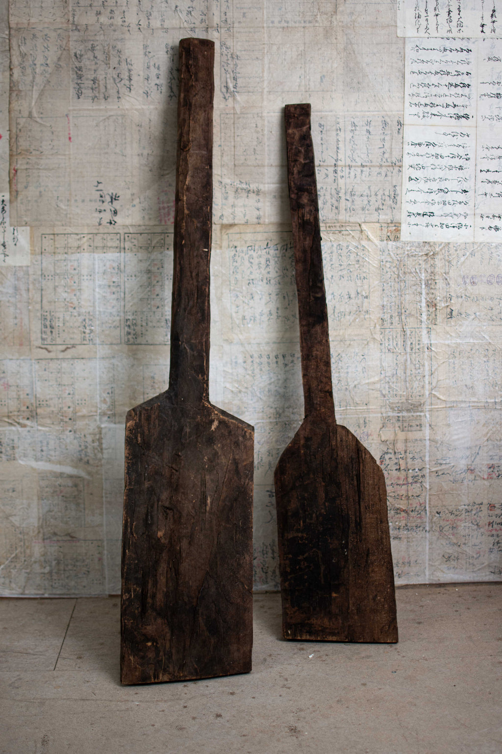 Pair of Hand Carved Snow Rakes
