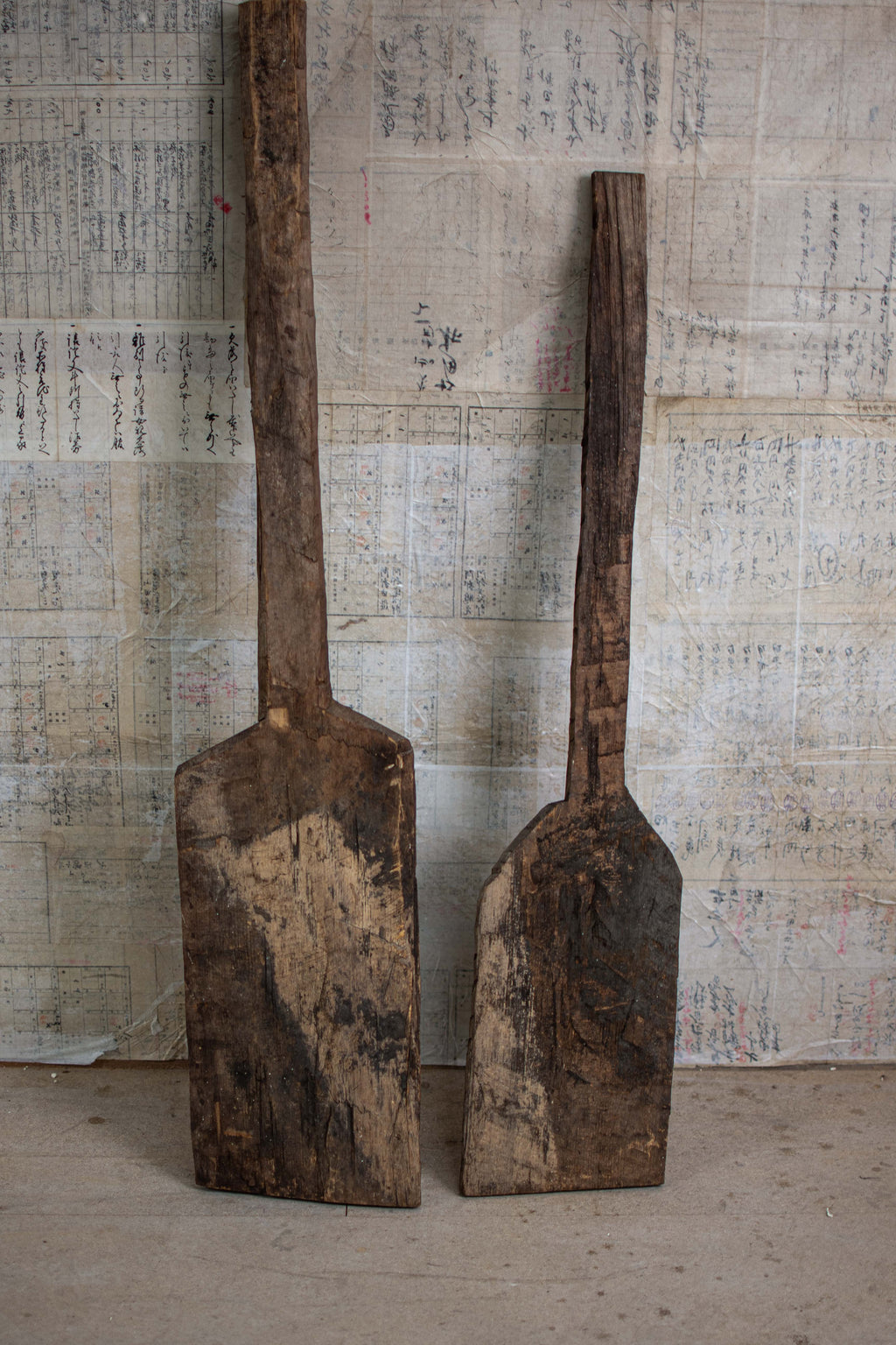 Pair of Hand Carved Snow Rakes