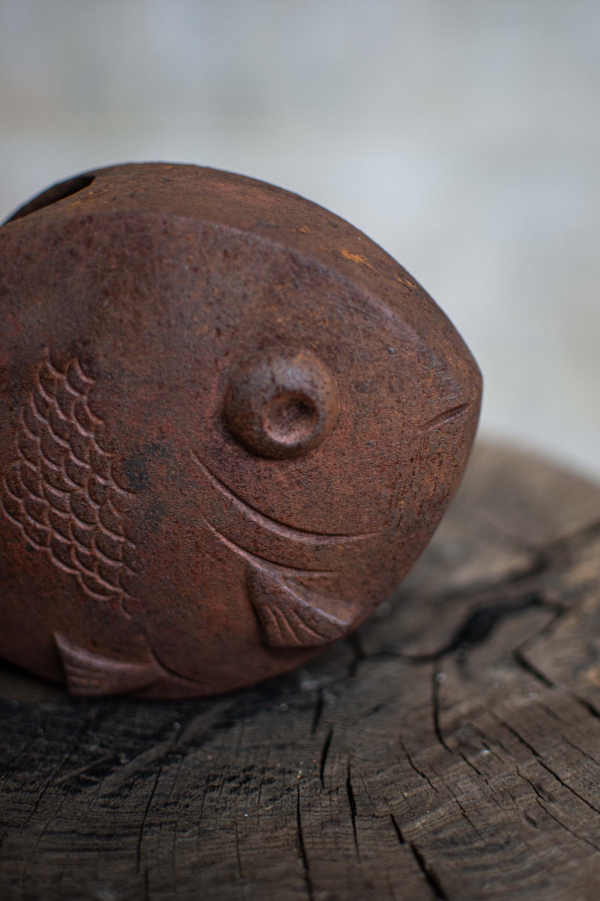 Cast Iron Tai Fish Incense Burner - Nambu Tekki
