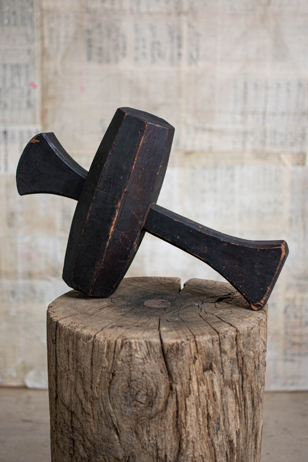 Antique Japanese Wooden Mallet