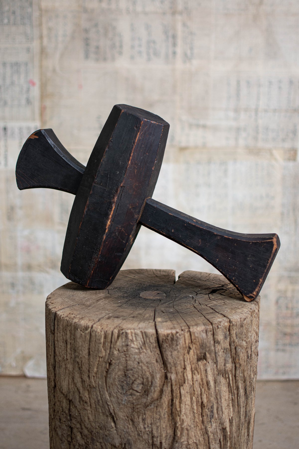 Antique Japanese Wooden Mallet