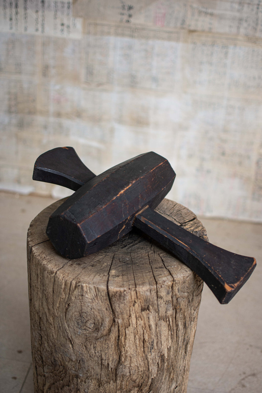 Antique Japanese Wooden Mallet