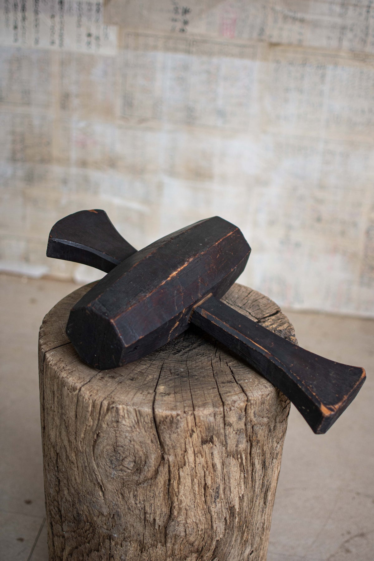 Antique Japanese Wooden Mallet