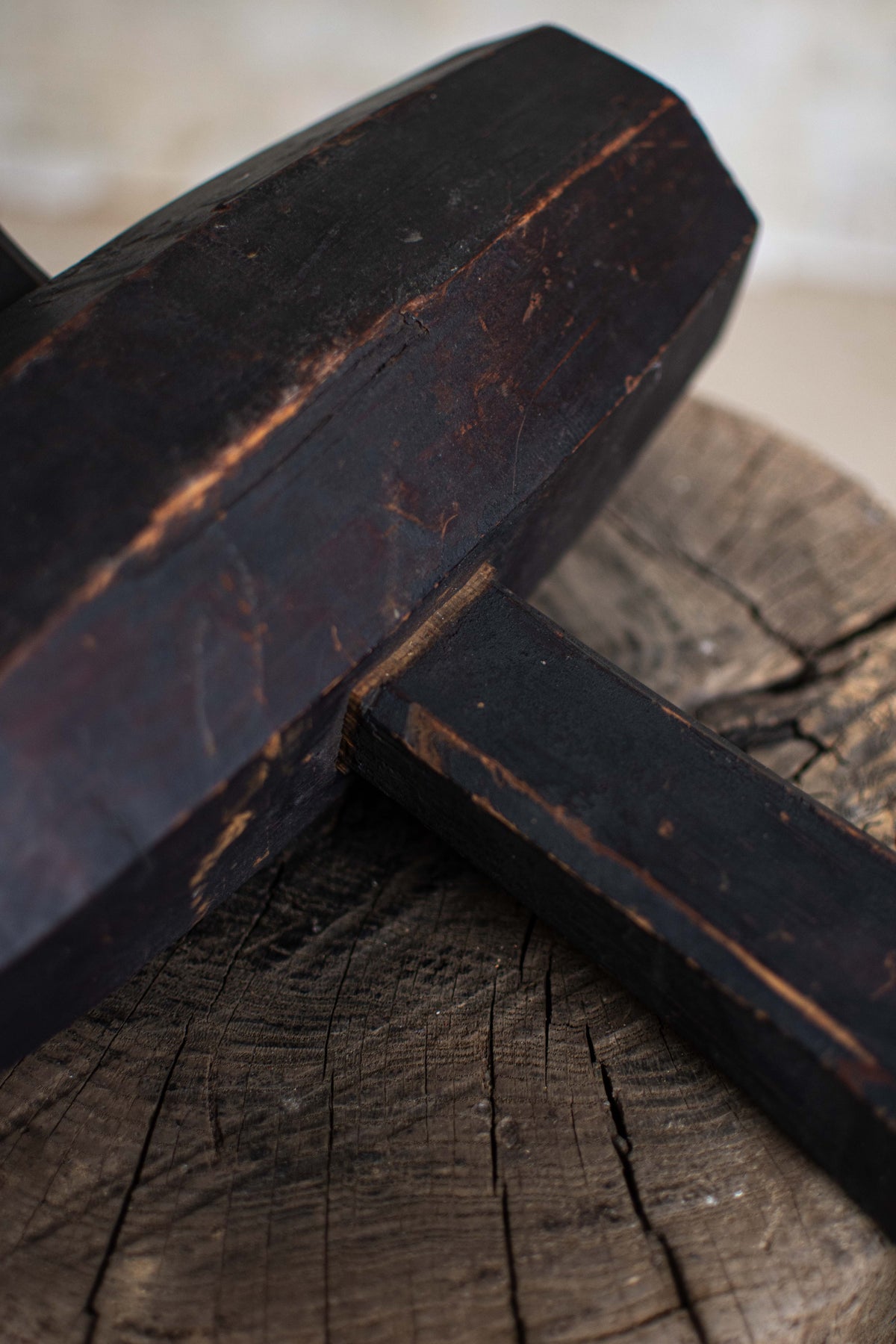 Antique Japanese Wooden Mallet