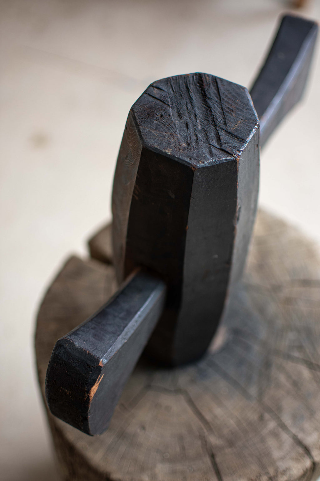 Antique Japanese Wooden Mallet