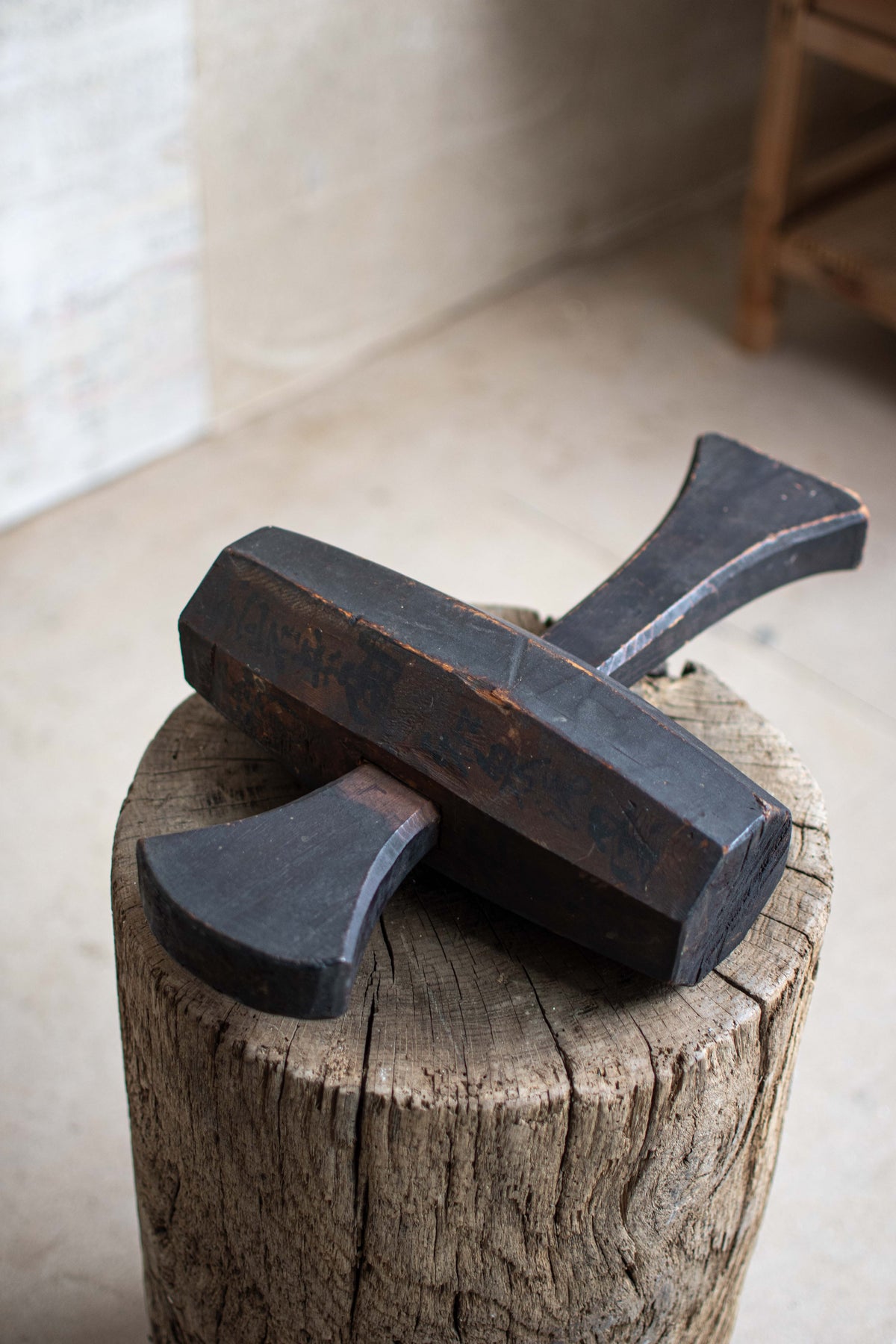 Antique Japanese Wooden Mallet