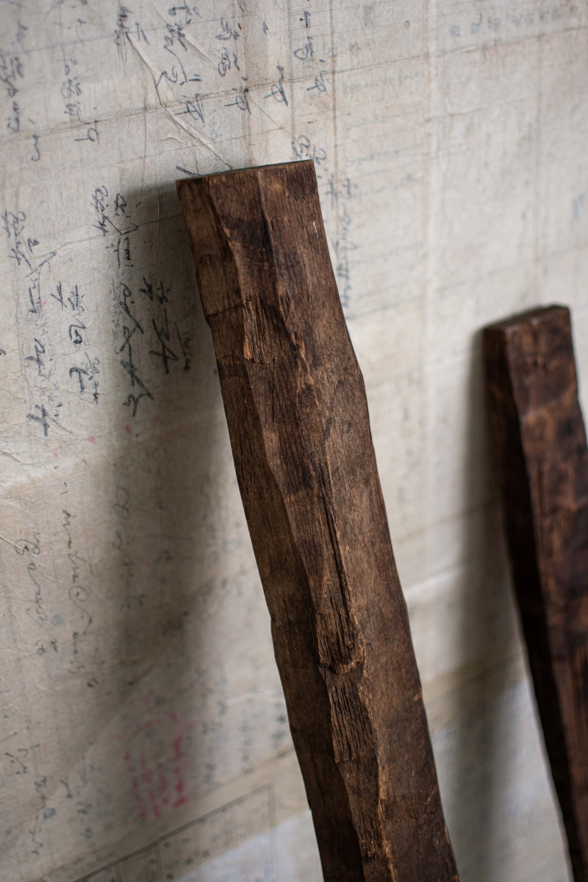 Pair of Hand Carved Snow Rakes