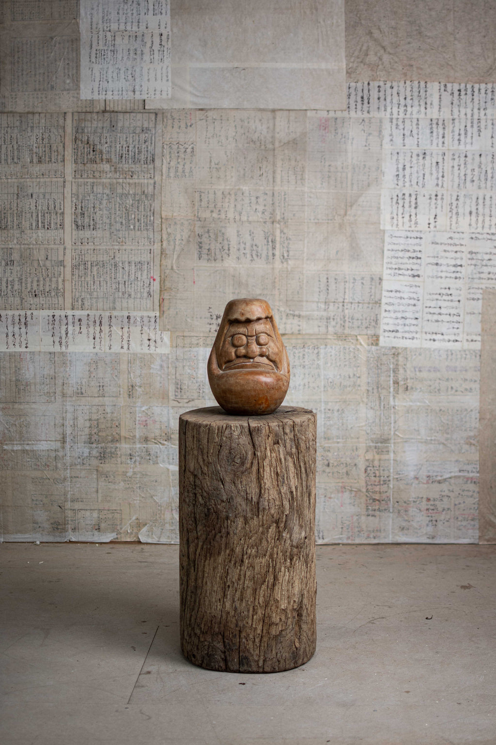 Large Wooden Daruma Mould