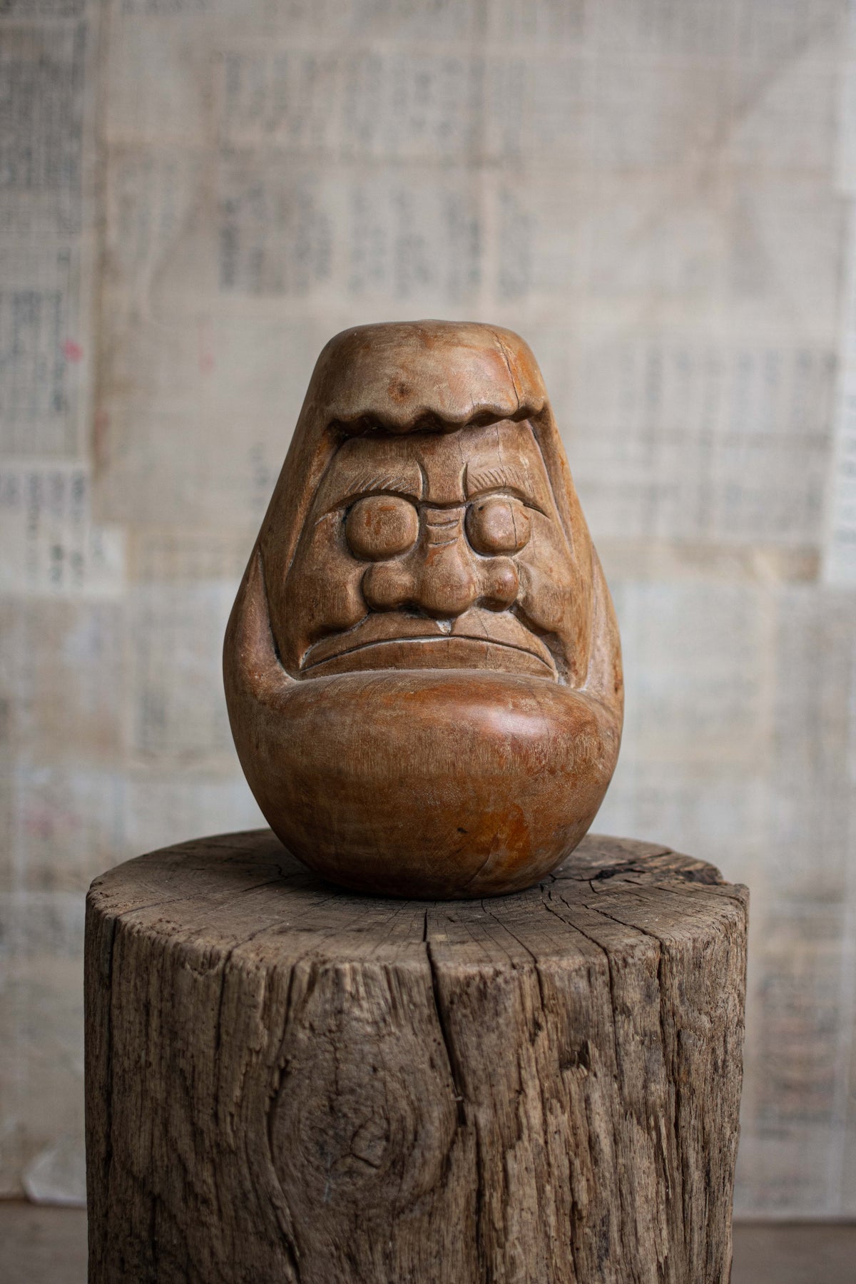 Large Wooden Daruma Mould