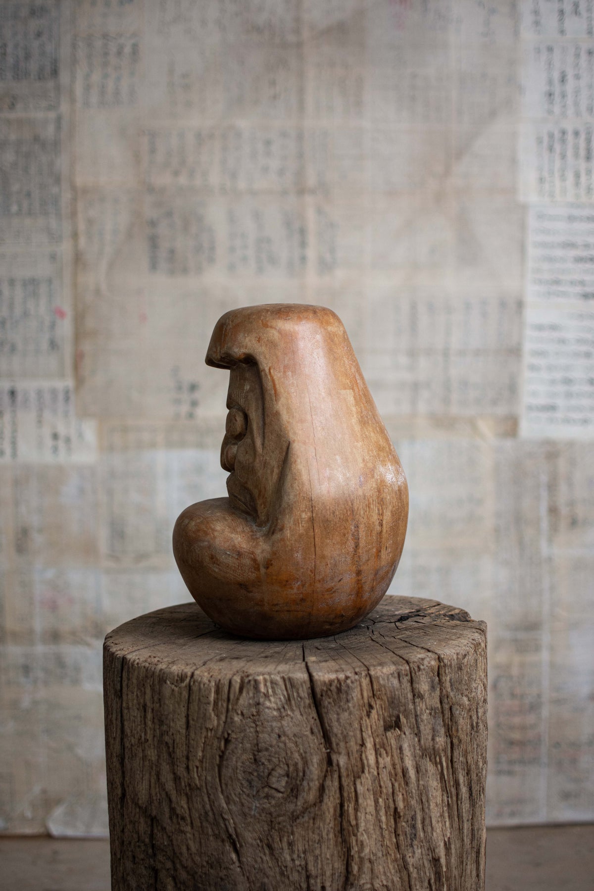 Large Wooden Daruma Mould