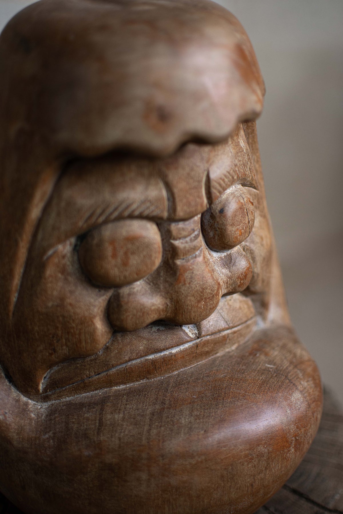 Large Wooden Daruma Mould