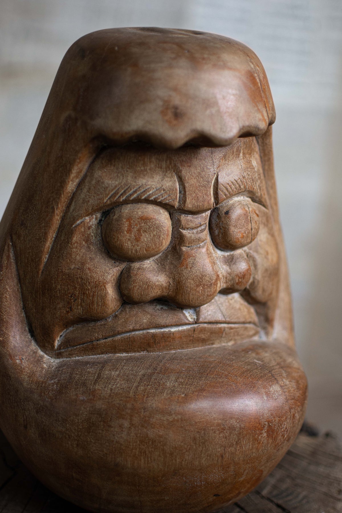 Large Wooden Daruma Mould
