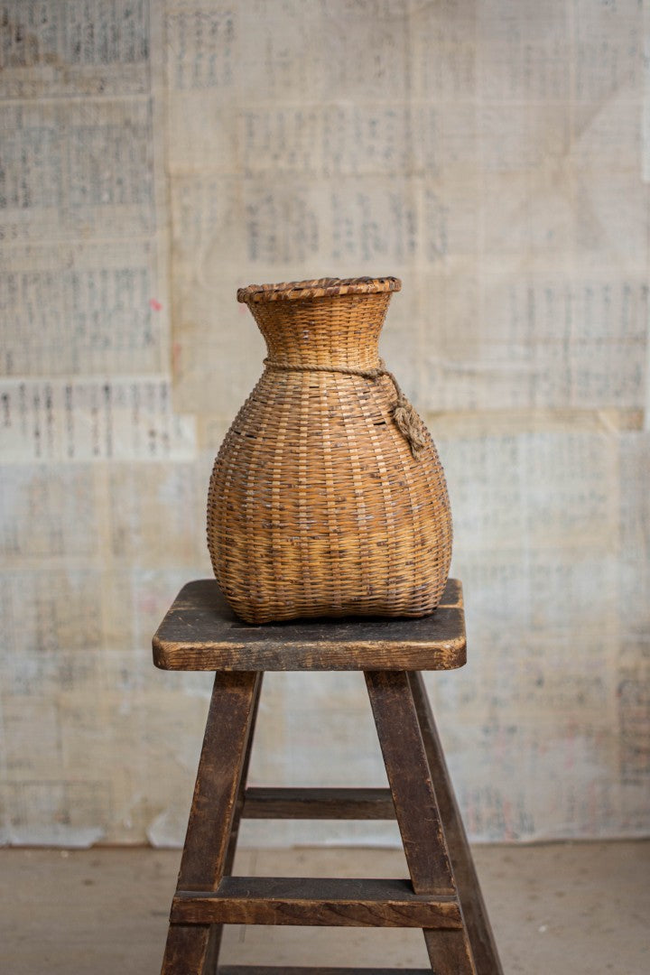 Bamboo Basket – Biku Form Flower & Storage Vessel