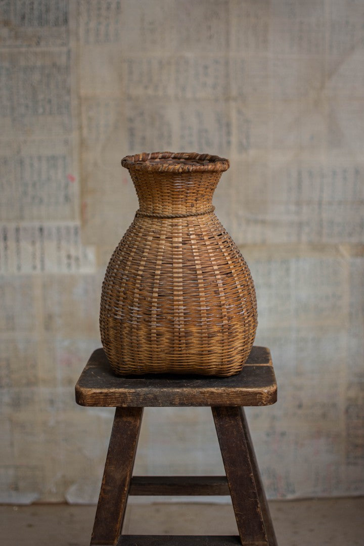 Bamboo Basket – Biku Form Flower & Storage Vessel