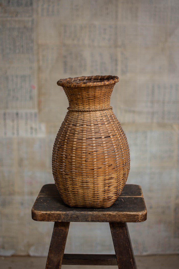 Bamboo Basket – Biku Form Flower & Storage Vessel