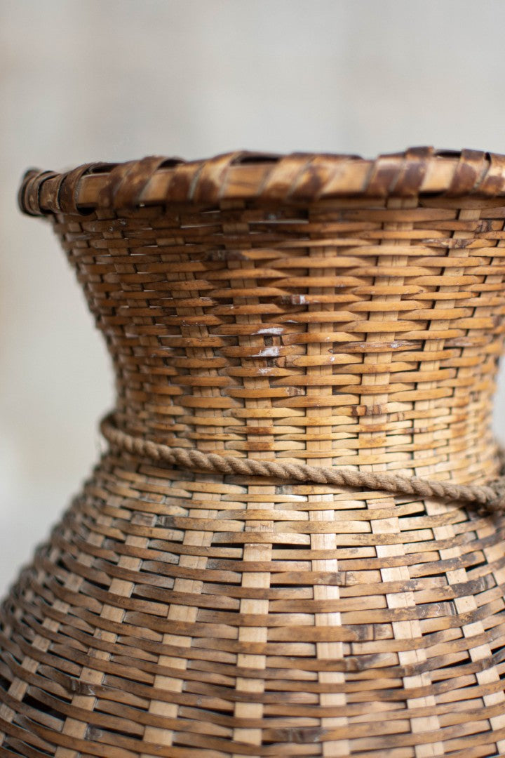 Bamboo Basket – Biku Form Flower & Storage Vessel