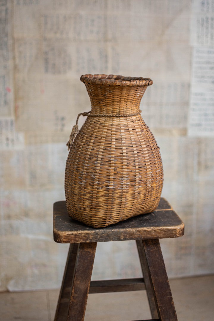 Bamboo Basket – Biku Form Flower & Storage Vessel