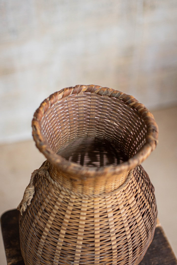 Bamboo Basket – Biku Form Flower & Storage Vessel