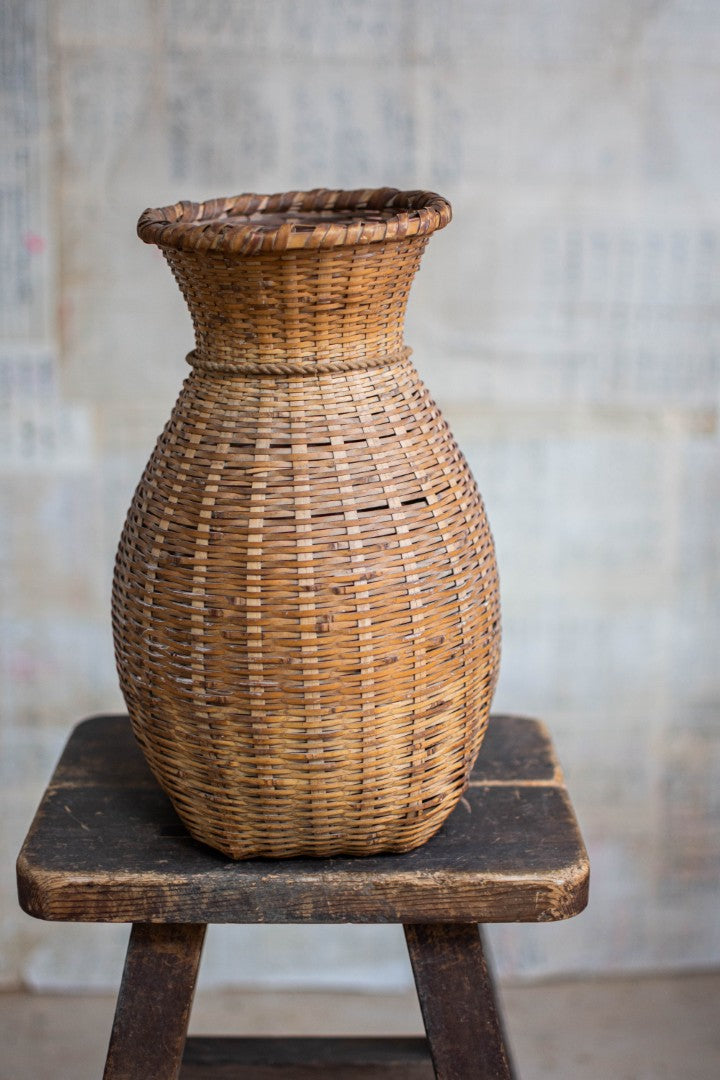 Bamboo Basket – Biku Form Flower & Storage Vessel