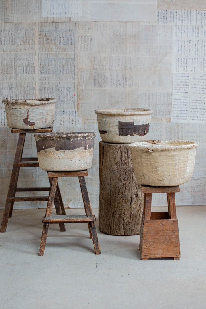 Set of 4 Ikkan-Bari Farm Tubs