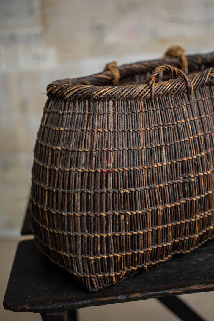Antique Woven Akebi Vine Basket