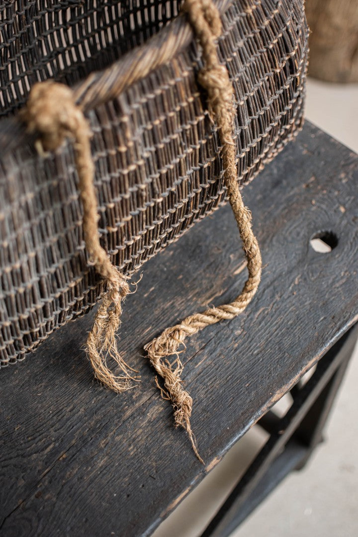 Antique Woven Akebi Vine Basket