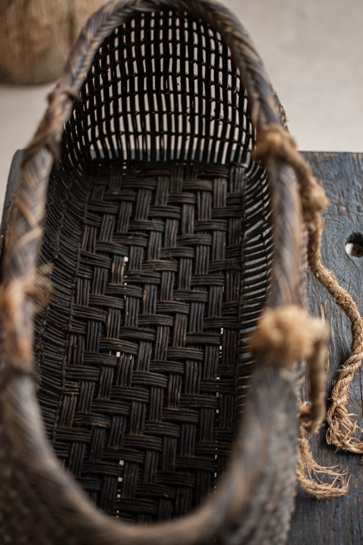 Antique Woven Akebi Vine Basket