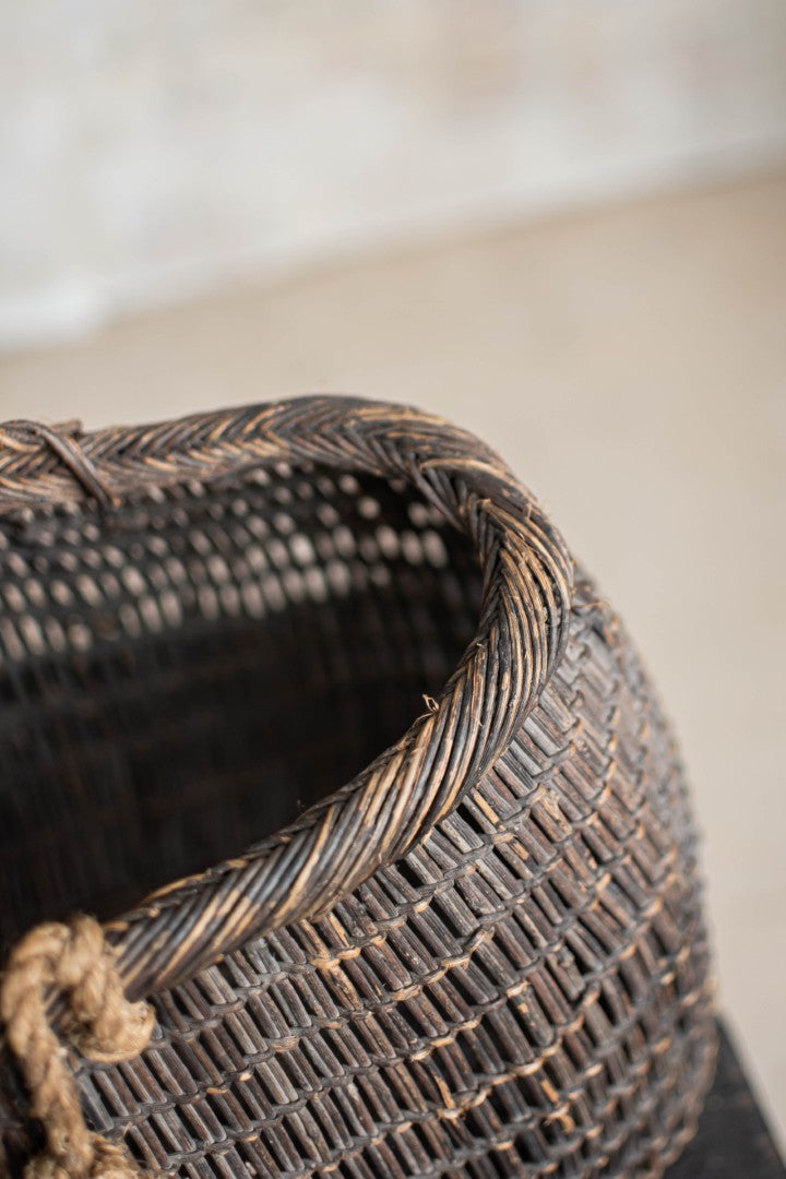 Antique Woven Akebi Vine Basket