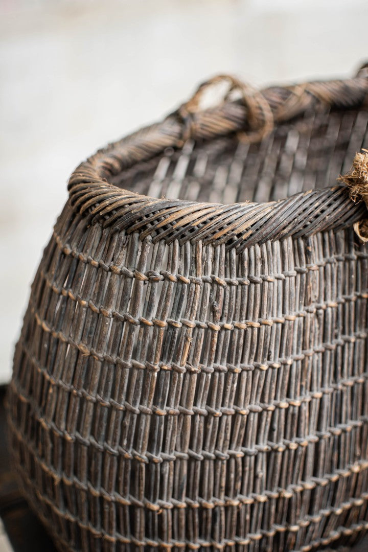 Antique Woven Akebi Vine Basket