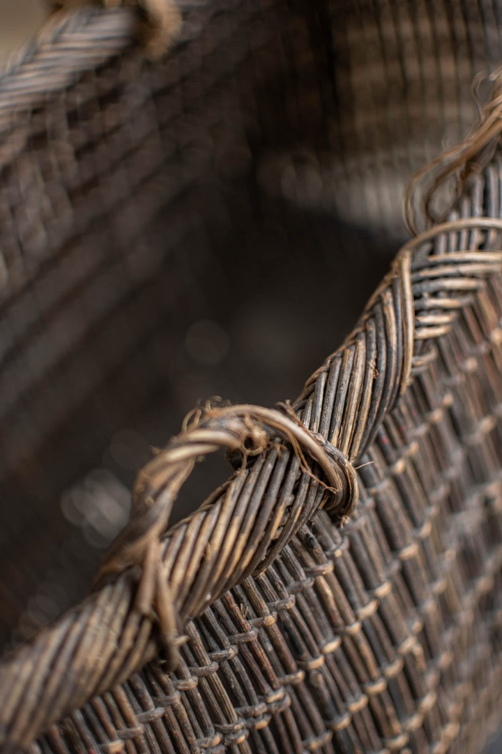 Antique Woven Akebi Vine Basket