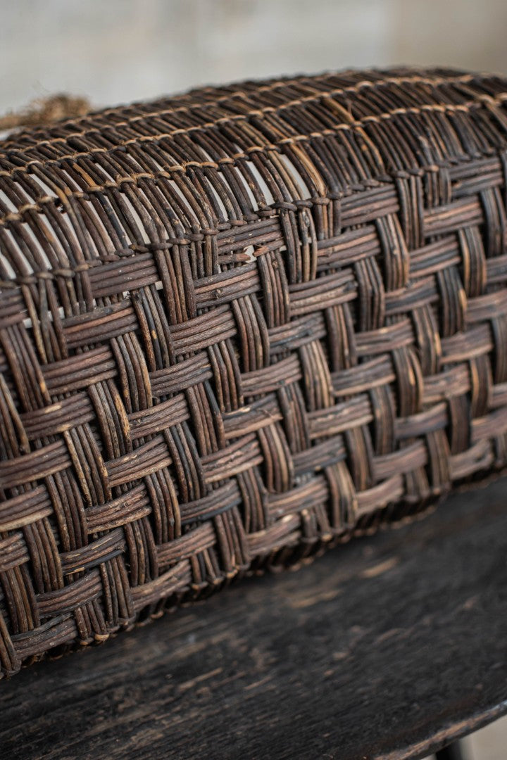 Antique Woven Akebi Vine Basket