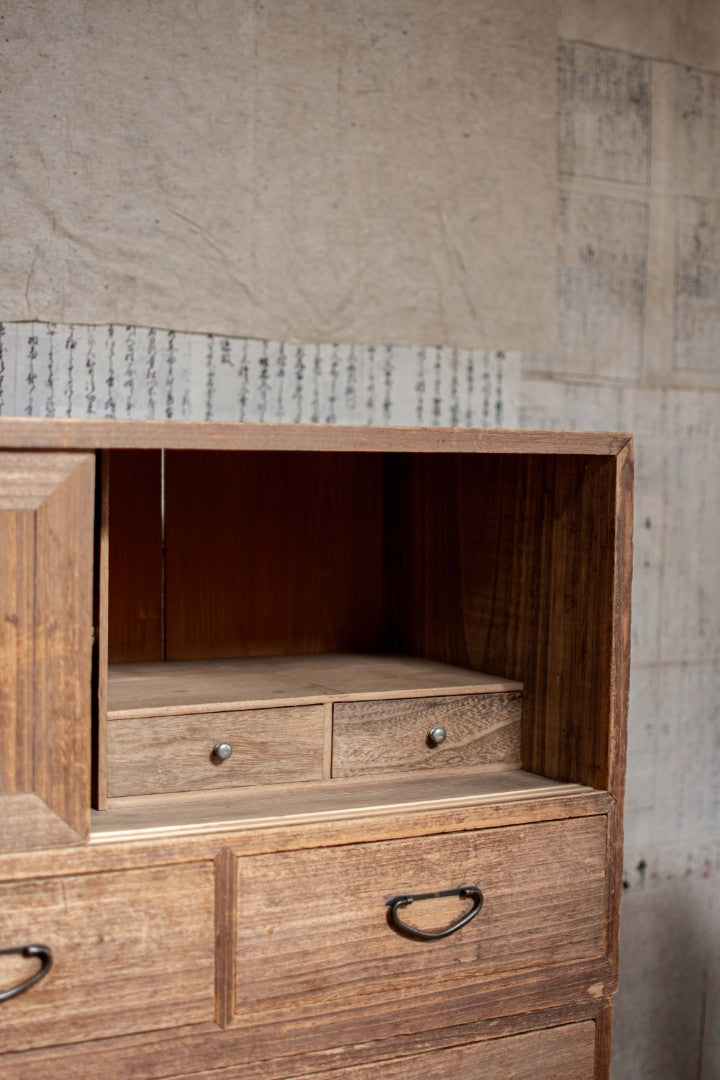 Mid 20C Vintage Japanese 3-Tier Tansu Chest