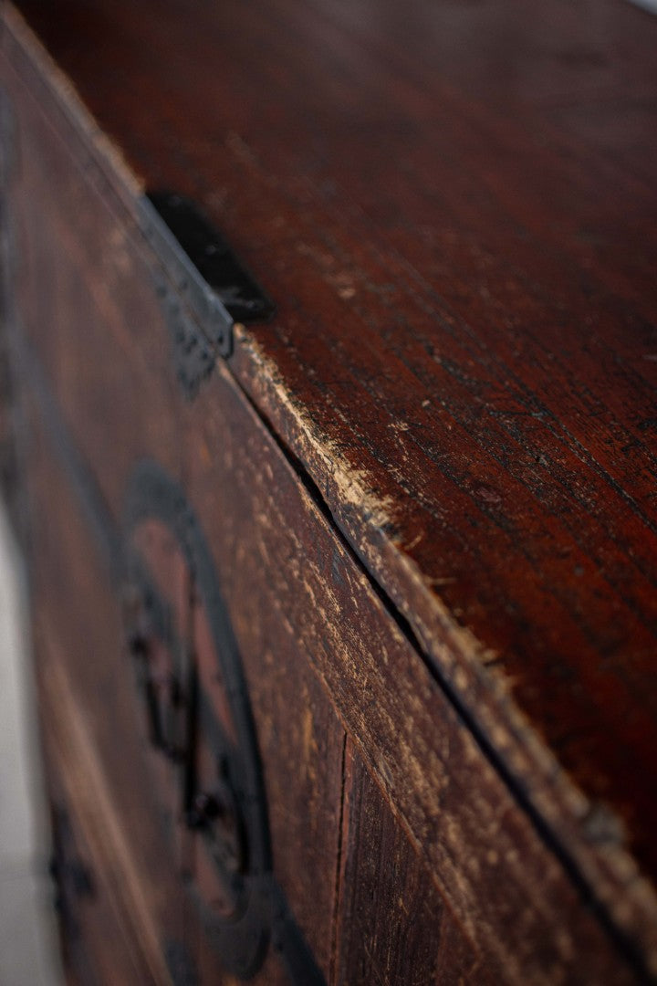 19C Antique Japanese Kannon Tansu Chest
