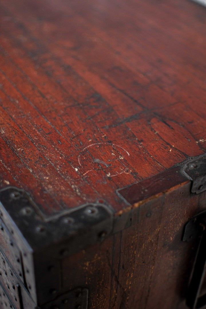 19C Antique Japanese Kannon Tansu Chest