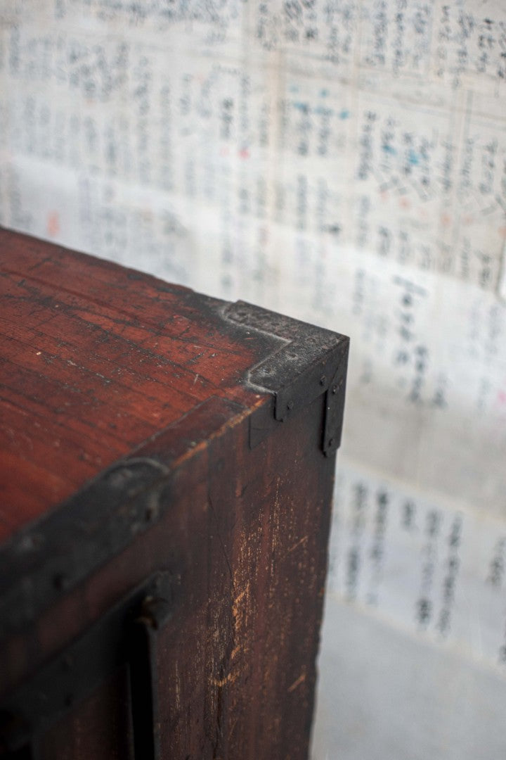 19C Antique Japanese Kannon Tansu Chest