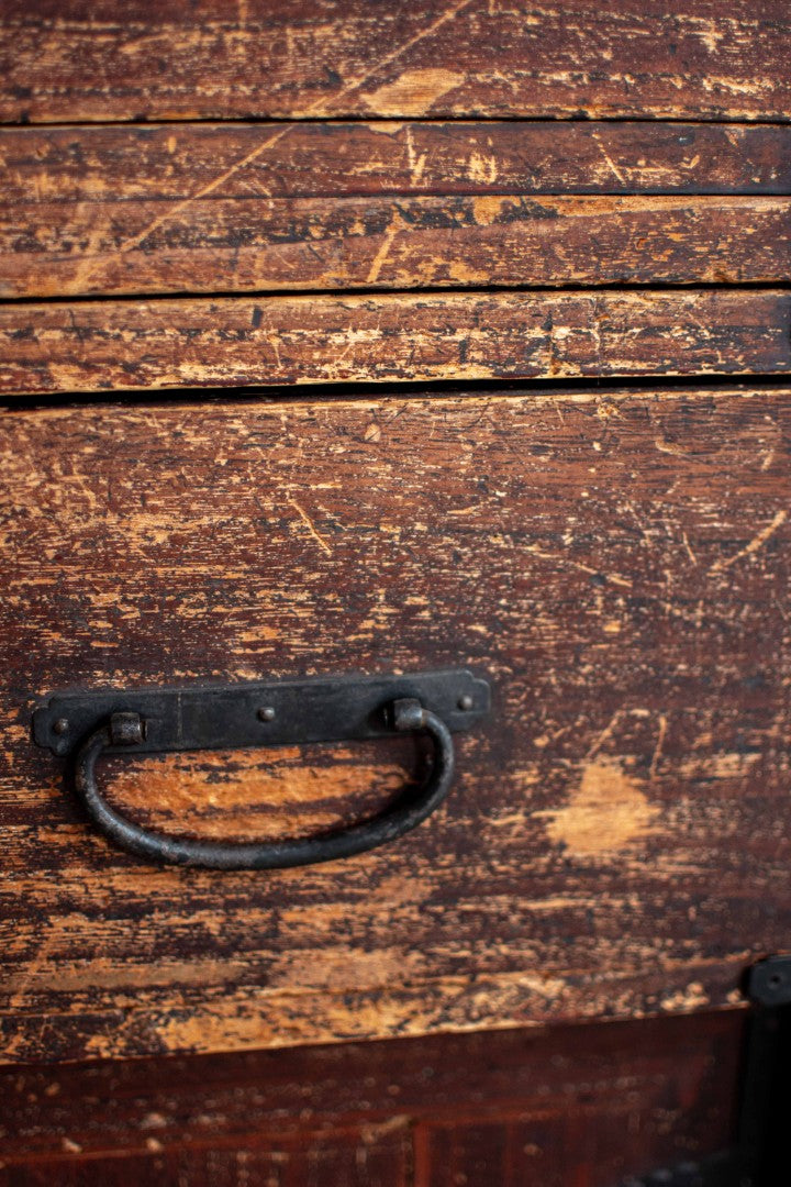 19C Antique Japanese Kannon Tansu Chest