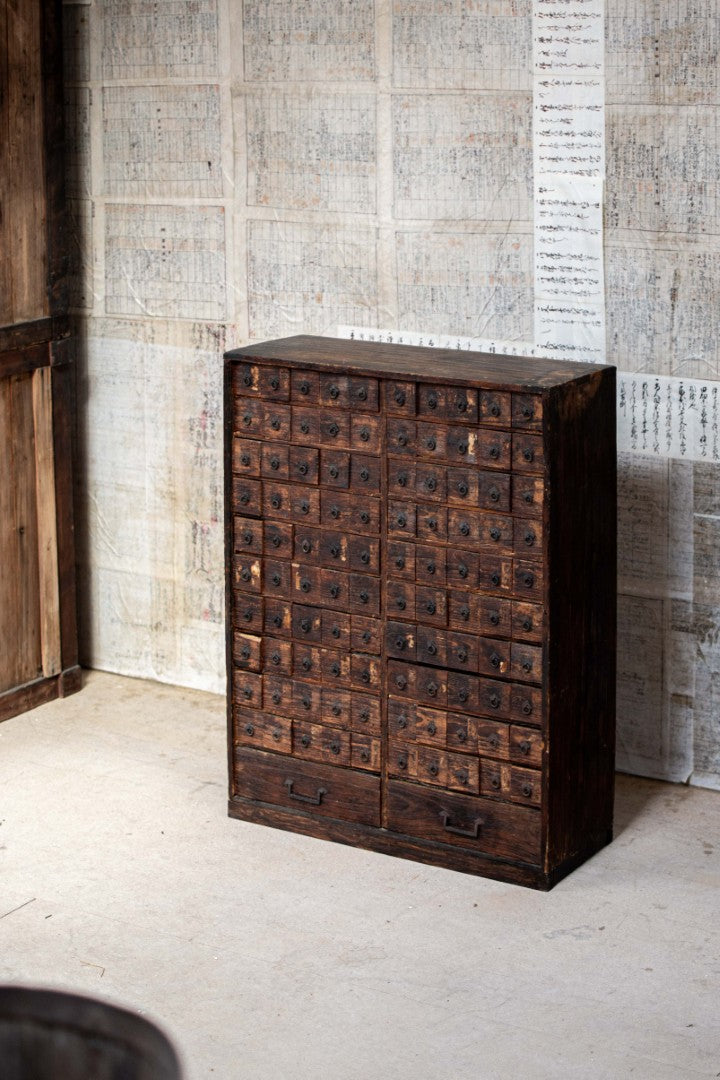 18C Antique Japanese Apothecary Cabinet