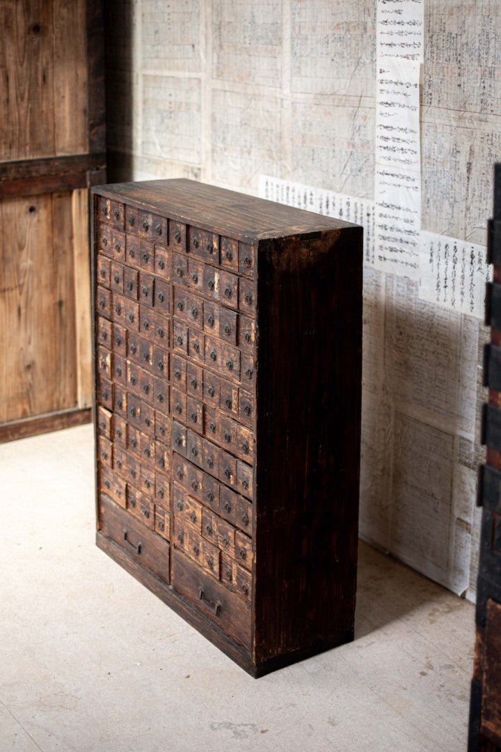 18C Antique Japanese Apothecary Cabinet