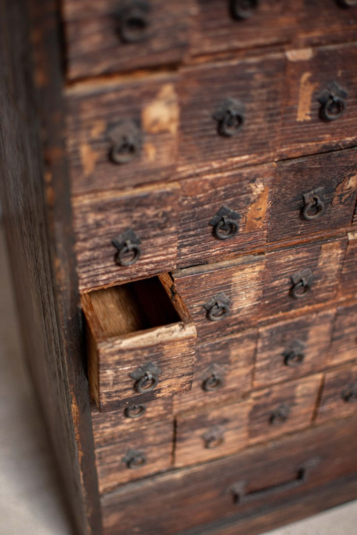 18C Antique Japanese Apothecary Cabinet