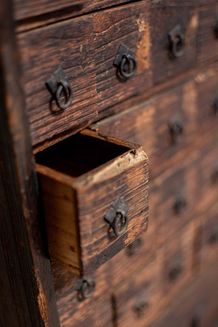 18C Antique Japanese Apothecary Cabinet