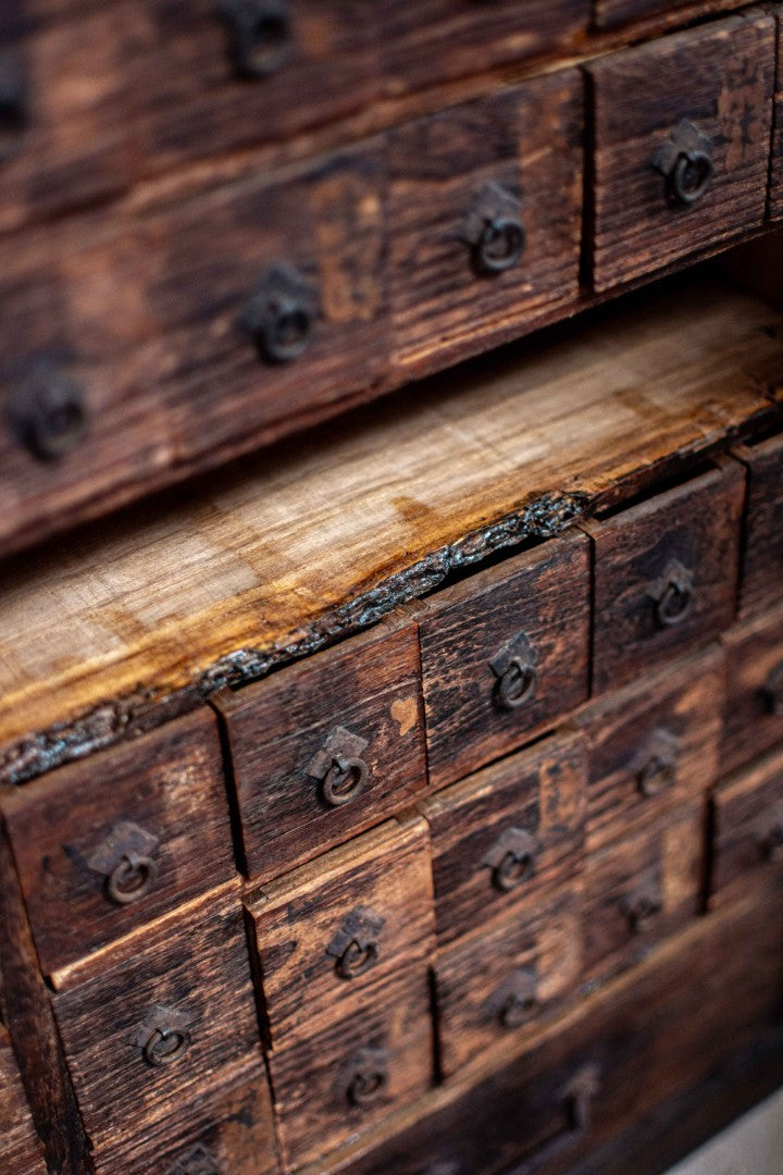 18C Antique Japanese Apothecary Cabinet