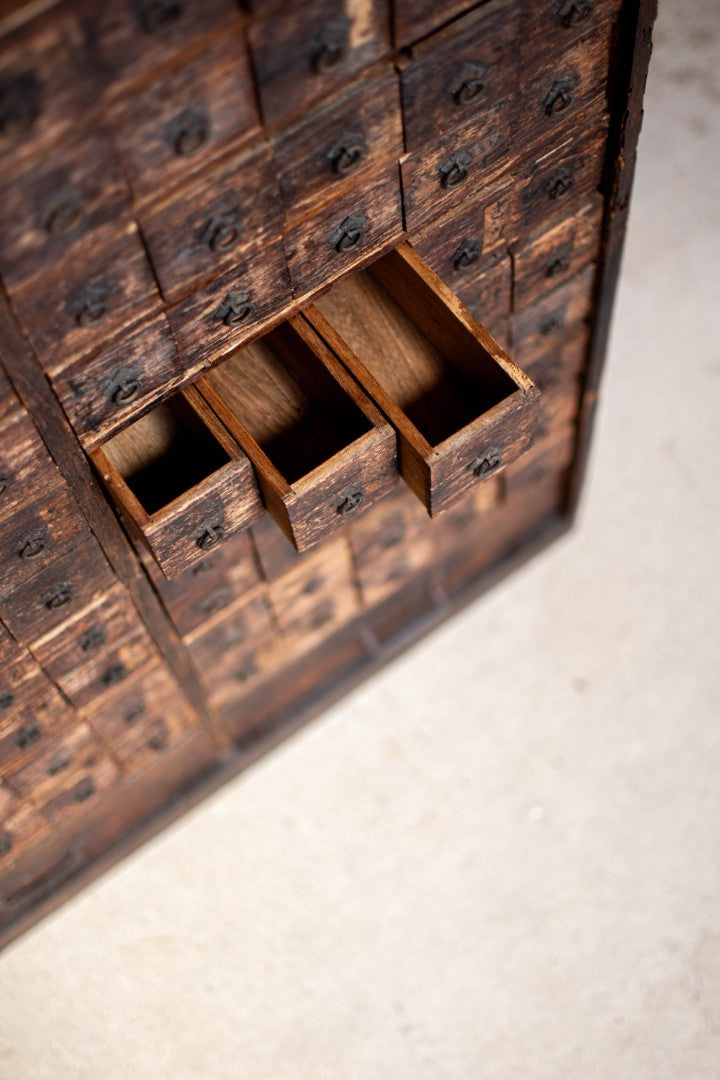 18C Antique Japanese Apothecary Cabinet