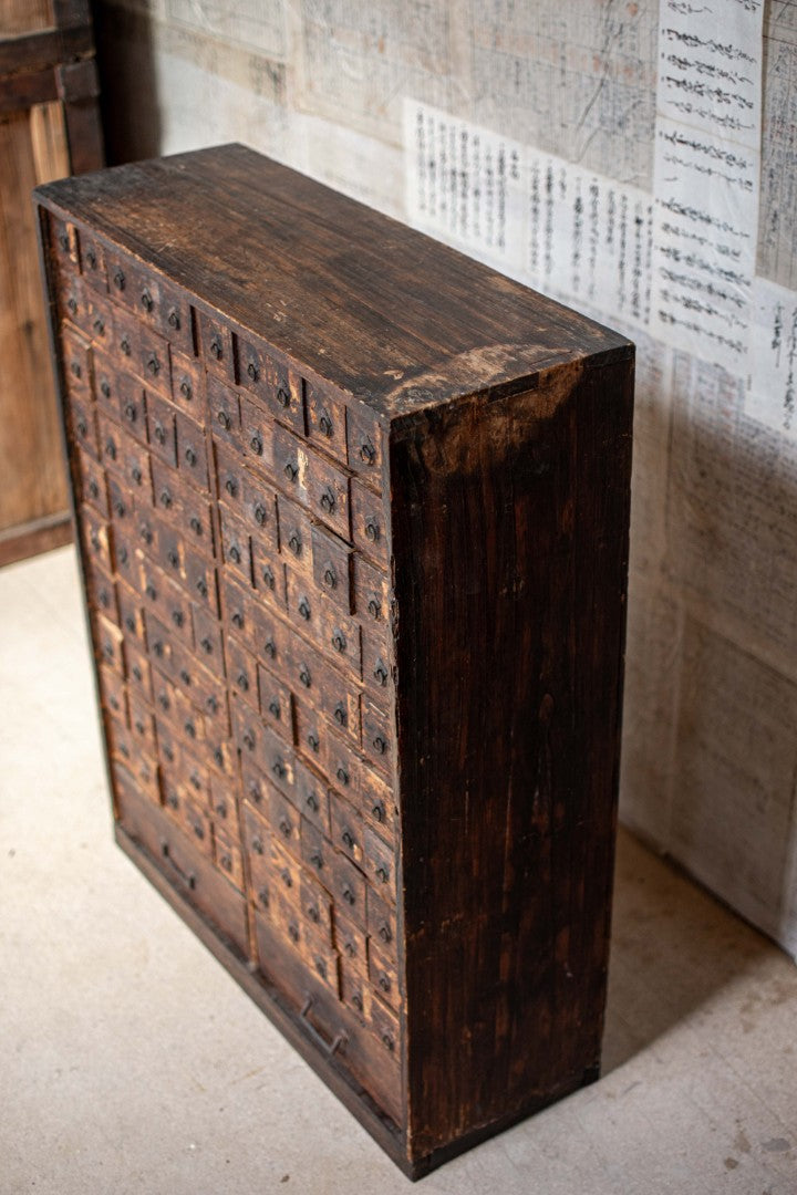 18C Antique Japanese Apothecary Cabinet
