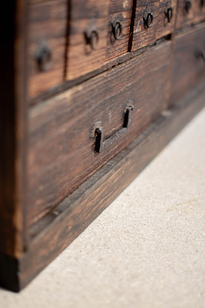 18C Antique Japanese Apothecary Cabinet