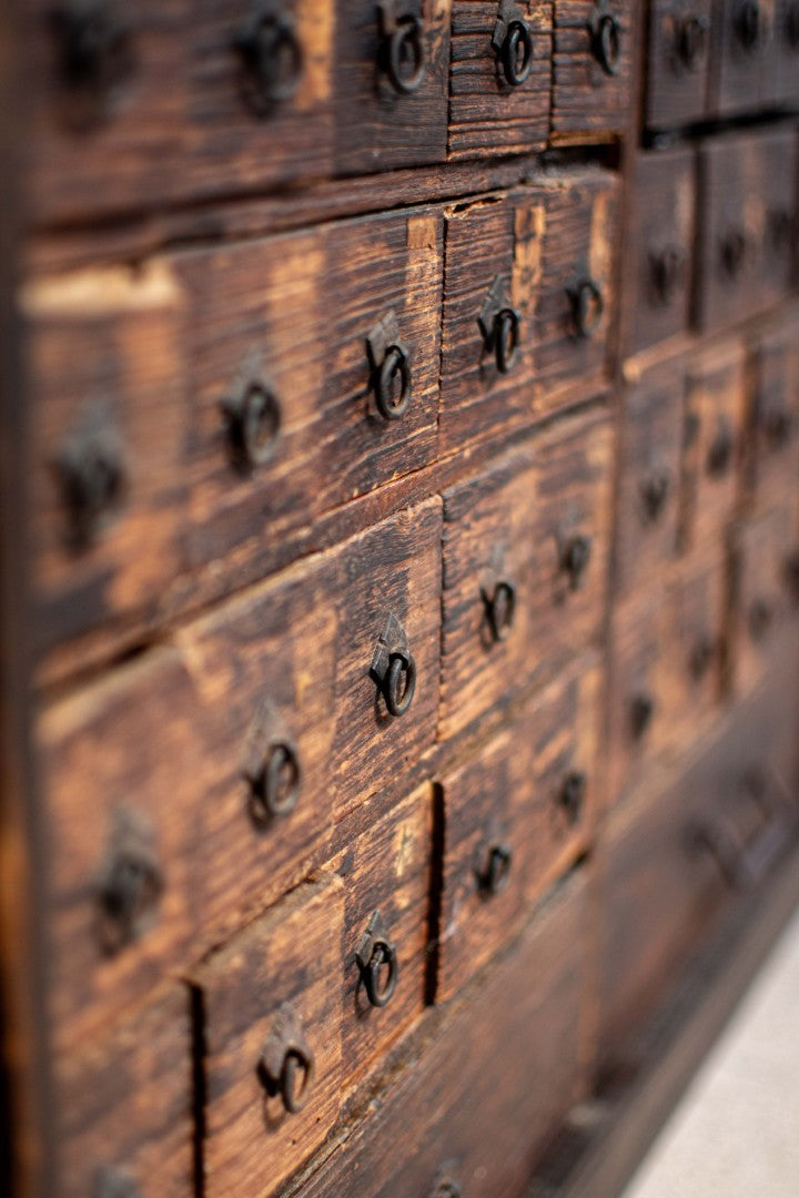 18C Antique Japanese Apothecary Cabinet