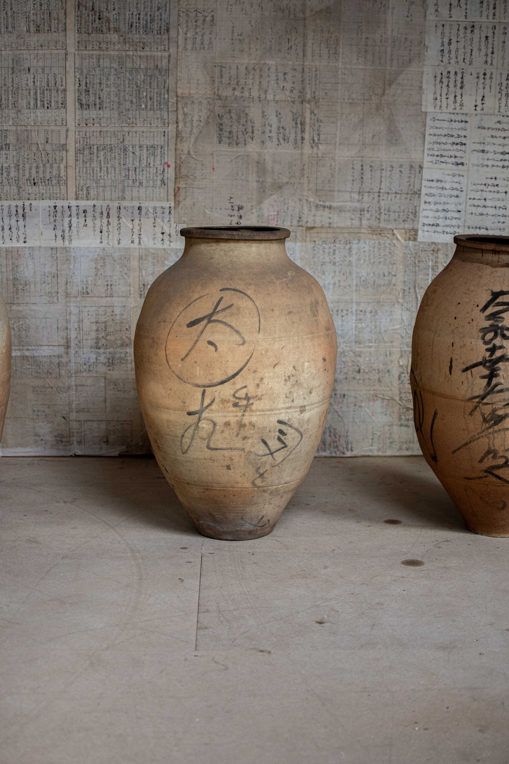 Set of 4 Antique Japanese Tea Leaf Jars - Hachatsubo