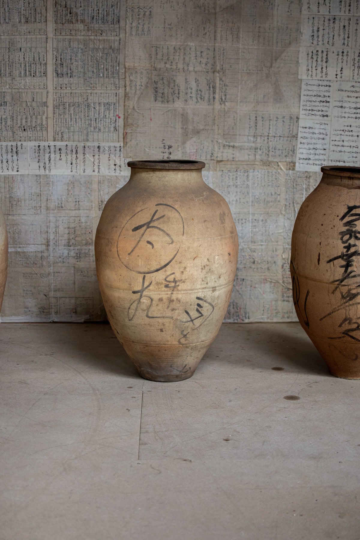 Set of 4 Antique Japanese Tea Leaf Jars - Hachatsubo