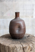 Early 20C Wabi-sabi Sake Bottle - Bizen Ware Tokkuri