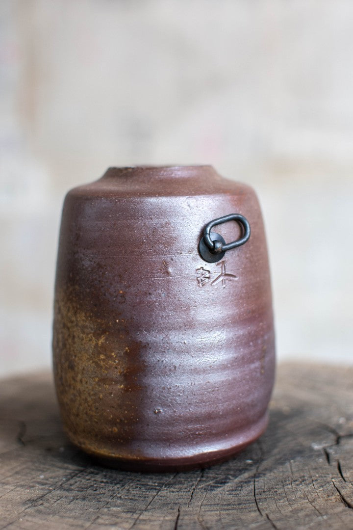 Bizen Ware Wall Hanging Flower Vase - Kake-Hanaire