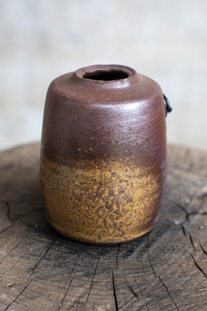 Bizen Ware Wall Hanging Flower Vase - Kake-Hanaire